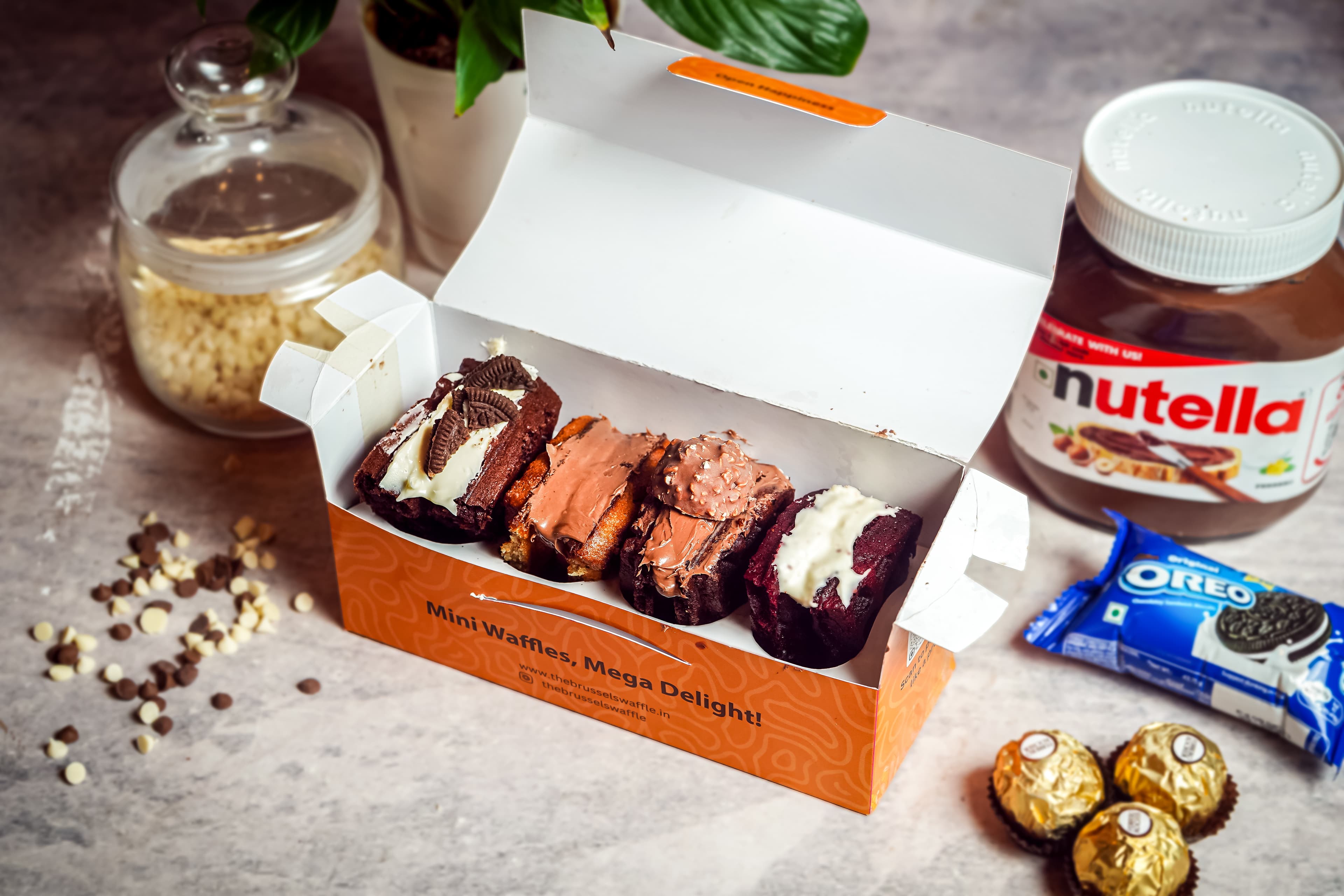 Chocolate Mini Waffle Box