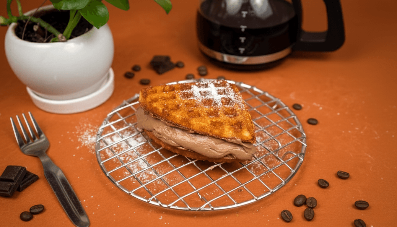 Crunchy Coffee Mocha Waffle