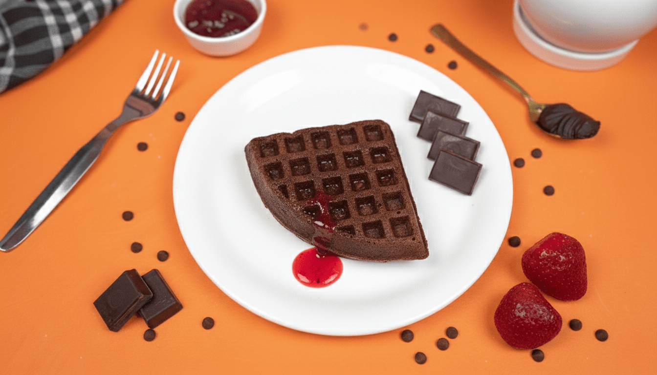 Dark Chocolate Berry Waffle