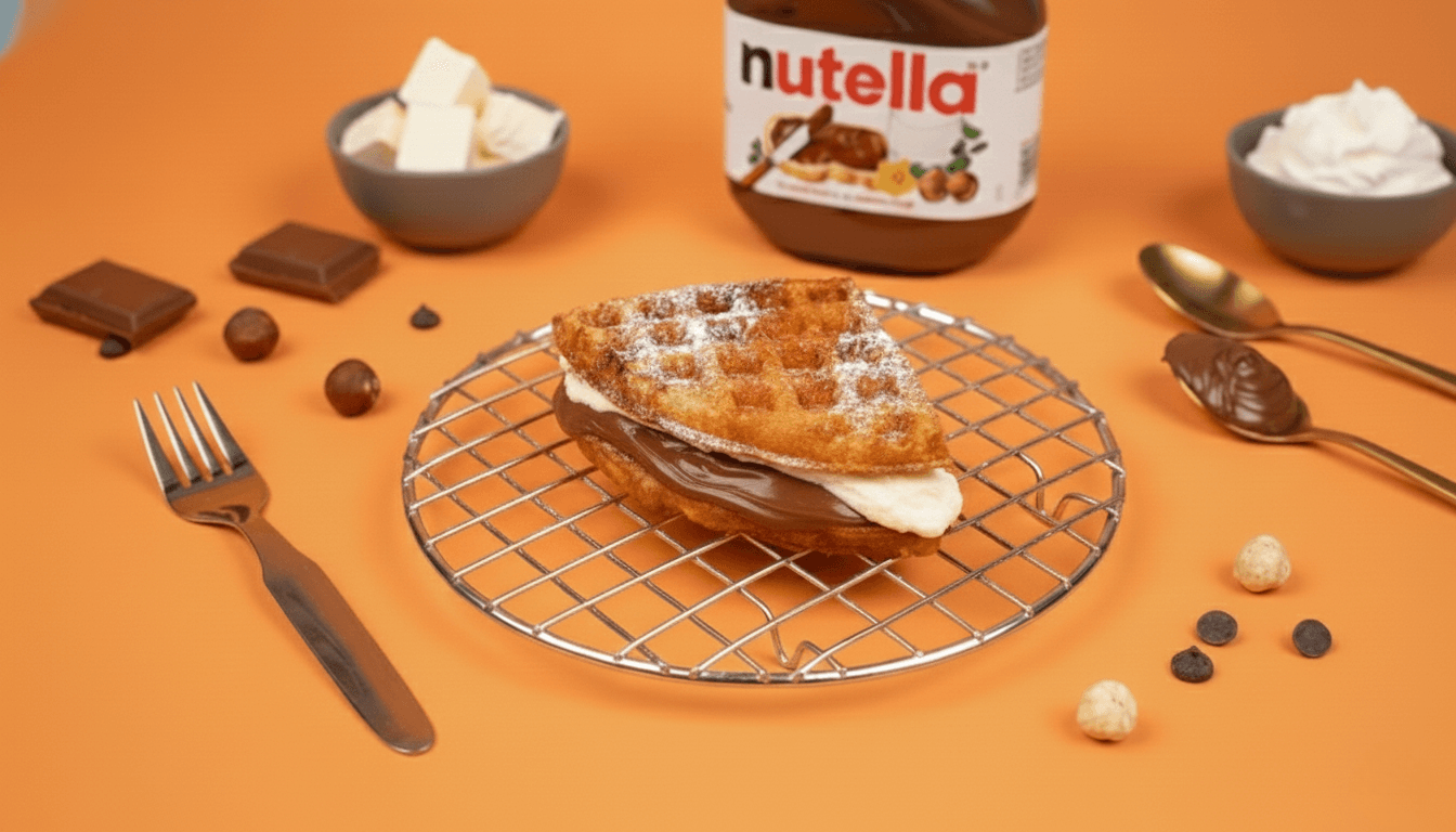 Nutella Cheesecake Waffle