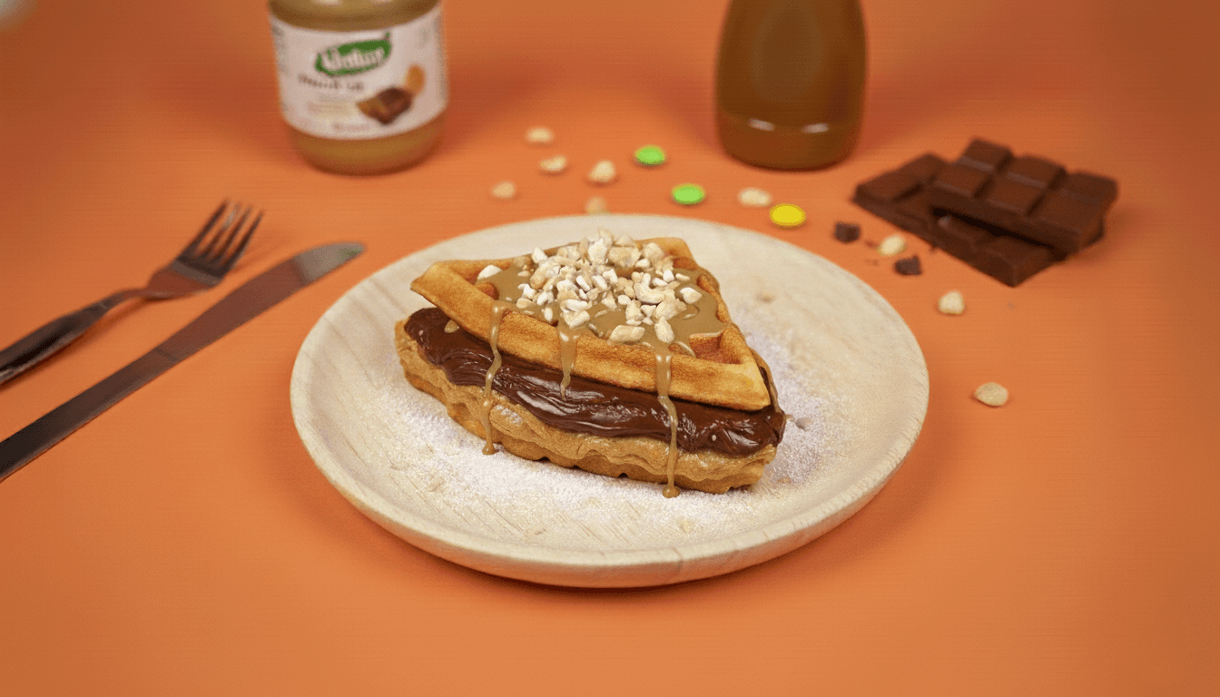 Peanut Caramel Waffle (Dark)