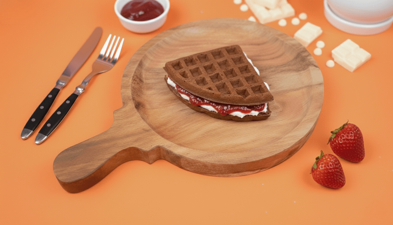 White Chocolate Berry Waffle